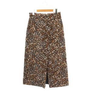 レオパードジャガードスカート 1 マルチカラー /DO OS