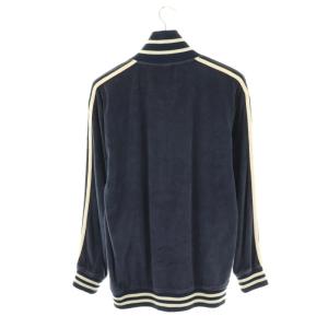 VANS ベロアトラックジャケット ジップアップ M ネイビー /HK OS