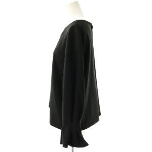 ADORE ノーカラーブラウス ブラック /DO OS