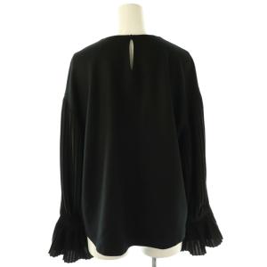 ADORE プリーツ切替プルオーバー カットソー ブラック /DO OS