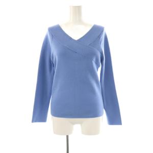 ソフィー sophi 24AW カシュクール風プルオーバーニット プルオーバー 長袖 38 ライトブルー