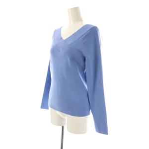 Nolley's ソフィー sophi 24AW カシュクール風プルオーバーニット プルオーバー 長袖 38 ライトブルー