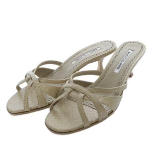 MACULA ウォータースネークサンダル 38 ベージュ