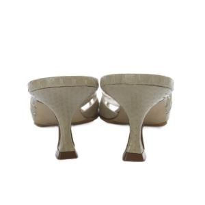 MANOLO BLAHNIK MACULA ウォータースネークサンダル 38 ベージュ