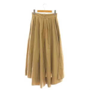 MADISONBLUE TUCK VOLUME SKIRT スカート ロング フレア S ベージュ /DO OS