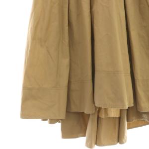 MADISONBLUE TUCK VOLUME SKIRT スカート ロング フレア S ベージュ /DO OS