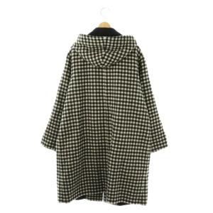 MACKINTOSH PHILOSOPHY MACKINTOSHPHILOSOPHY シェパードチェックフーデッドコート 38 ブラック ホワイト /ES OS