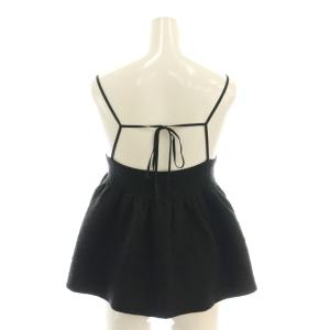 IENA 25SS ペプラムニット ビスチェ キャミソール 黒 /NR OS