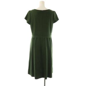 Jocomomola de Sybilla ウール 半袖 ワンピース ひざ丈 42 カーキ /AT