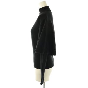 SYBILLA 袖レイヤード ニット セーター 長袖 M ブラック /HK OS