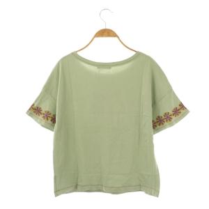 JOCOMOMOLA Serenidad 花瓶モチーフプリントTシャツ カットソー 半袖 40 ミントグリーン /HK OS