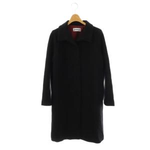 ウールステンカラーコート 42 ブラック /DO OS