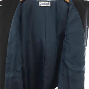 Jocomomola de Sybilla ウールステンカラーコート 42 ブラック /DO OS