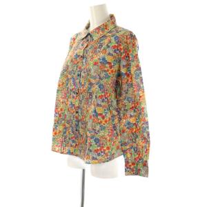 Jocomomola de Sybilla 花柄ピンタックシャツ 42 オフホワイト マルチカラー /DO OS