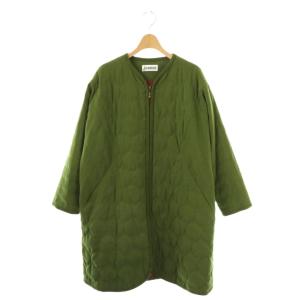 ピーチ中綿ジャケット キルティングジャケット ノーカラー 40 グリーン /DF OS