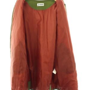 Jocomomola de Sybilla ピーチ中綿ジャケット キルティングジャケット ノーカラー 40 グリーン /DF OS