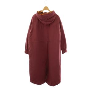 JOCOMOMOLA ヒート中綿ベンチコート 42 パープルブラウン オレンジブラウン /DO OS