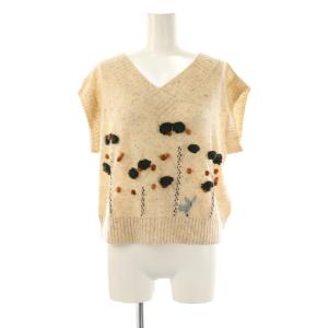 シカさんモチーフニットベスト 40 キナリ マルチカラー /DO OS