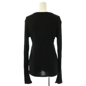 EVERYDAY I LIKE 24SS テレコ ロングスリーブ プルオーバー カットソー 長袖 ブラック /HK OS