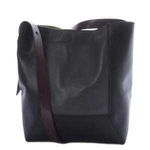 ショルダーバッグ ワンショルダー 斜め掛け バイカラー レザー ブラック グレー /YO21