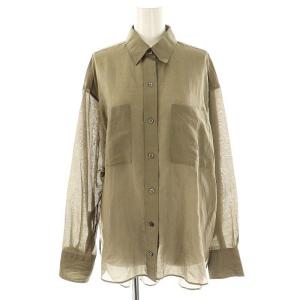 Whim Gazette WhimGazette 23SS シルクローンブラウス  スカート セットアップ シャツ F ブラウン /ES OS