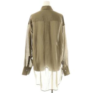 Whim Gazette WhimGazette 23SS シルクローンブラウス  スカート セットアップ シャツ F ブラウン /ES OS
