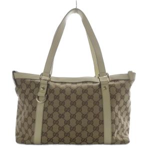 GUCCI アビー GGキャンバス トートバッグ ベージュ 141470