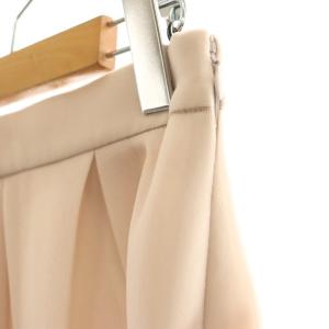 ANAYI 25SS ダブルラッセル立体プリーツ スカート ロング 36 ピンク /DF OS