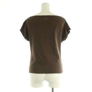 VIVIENNE TAM ラメ スパンコール Tシャツ カットソー 半袖 0 ブラウン /MY OS