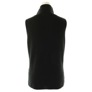 VIVIENNE TAM ノースリーブ フラワー刺繍 プルオーバー ニット カットソー 0 黒 マルチカラー /CX OS