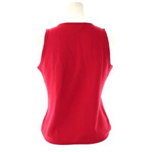 VIVIENNE TAM ドラゴン刺繍 タンクトップ カットソー 0 赤 /CX OS