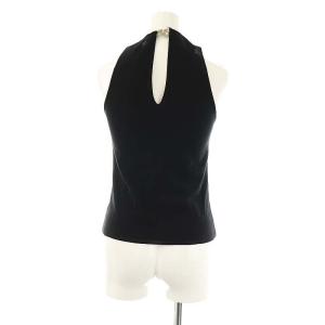 VIVIENNE TAM パワーネット チョーカー付き ノースリーブプルオーバー カットソー 0 ブラック /DF OS