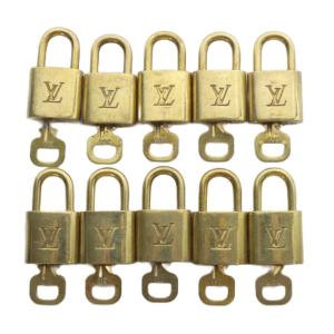 カデナ パドロック 10個セット ゴールドカラー