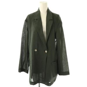 25SS シアーシャツジャケット テーラード ダブル F チャコールグレー /DO OS