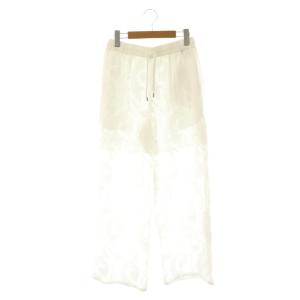 25SS ジャカードドローストリングイージーワイドパンツ イージー M ホワイト /HK OS