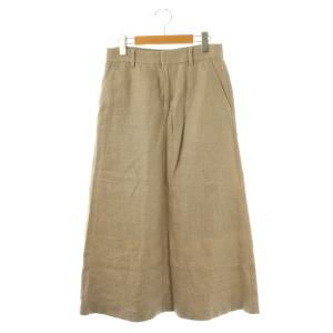 Linen Canvas Long Skirt ロングスカート 台形スカート 36 グレージュ /DF