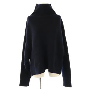 23AW BLANC アゼ タートルネック ニットプルオーバー セーター 長袖 ネイビー /DF OS