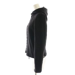 agnes b. フード付きカーディガンプレッション 1 ブラック /DF OS SH