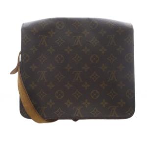 LOUIS VUITTON モノグラム カルトシエール MM ショルダーバッグ ブラウン M51253