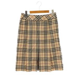 ノバチェックスカート 40 ベージュ ブラック レッド /DO OS
