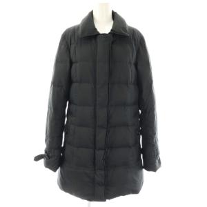 裏地ノバチェックダウンコート アウター 40 黒 /CX OS