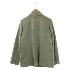Leilian ロロピアーナ カシミヤ ショートコート ステンカラー 7 グレー /DF OS