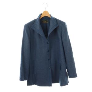 ウール ショートコート ジャケット 11 ブルー /DF OS