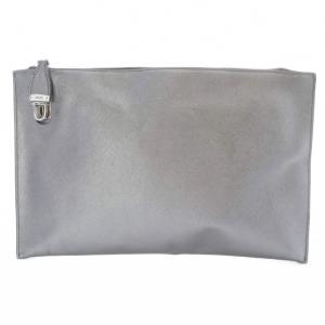 サフィアーノ クラッチバッグ レザー シルバー色 BP868T /SR OH