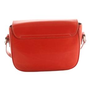 GIANNI VERSACE ショルダーバッグ レザー フラップ 赤 /MI OS