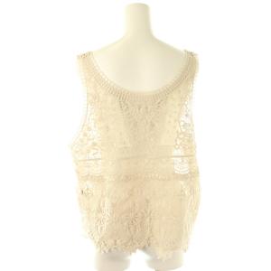 JOURNAL STANDARD LUXE 24AW レースMIX ノースリーブブラウス タンクトップ ベージュ /DF OS