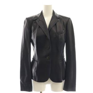 ラムレザー ジャケット テーラードジャケット 0 ネイビー /DF OS