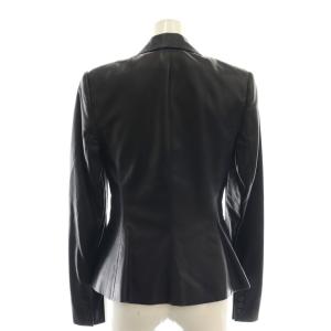 RALPH LAUREN ラムレザー ジャケット テーラードジャケット 0 ネイビー /DF OS