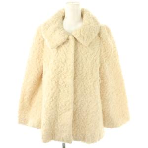 ボアジャケット アウター ステンカラー 38 アイボリー /CX OS