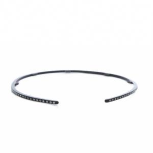 Alexandre De Paris カチューシャ ヘアバンド ラインストーン ブラック /YO22